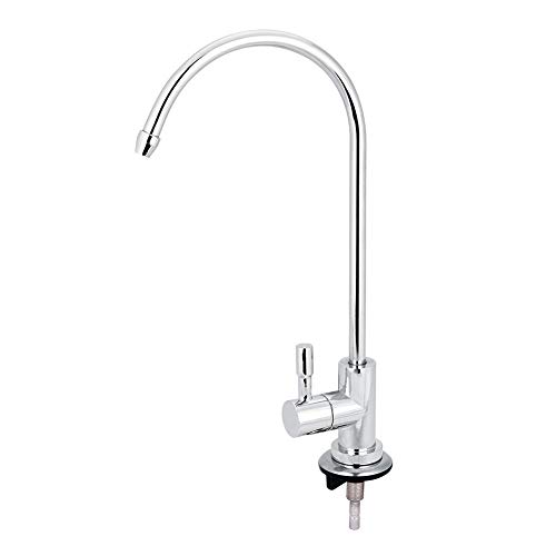Robinet de cuisine - Robinet en alliage de zinc Robinet à levier unique Bec orientable Bec Mitigeur Cuisine Robinetterie Filtre à eau potable chromé