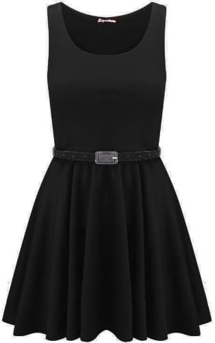Swagg Fashions Women's Skater Dress 16 / 18 Black