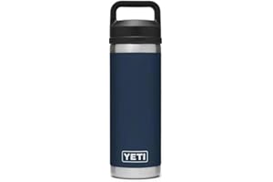 YETI Rambler Bottle Chug, Vacuum Insulated Stainless Steel Bottle with Chug Cap, Navy, 18 oz (532 ml)