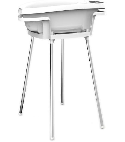 Tega Baby Bath Stand Frame For 86 Cm Bathtubs - White Foldable Baby Bathing Station, Back-Friendly Height