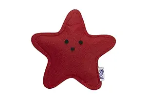 HRIKU Sitara (Star) Catnip Toy for Cats. (Red)