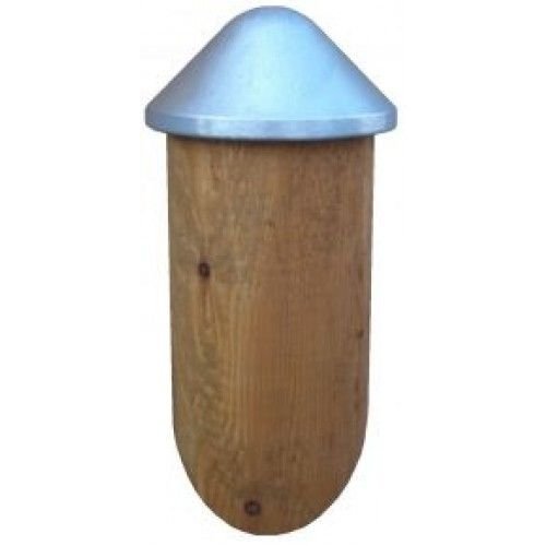 Pfostenkappe Aluminium Ø 130 mm, Rund mit Dorn, Kappe für Pfosten bis 12 cm Ø von Gartenwelt Riegelsberger