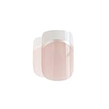 Bling Art False Nails Französisch Maniküre Weiß Manicurette 24 Medium Tipps UK - 3