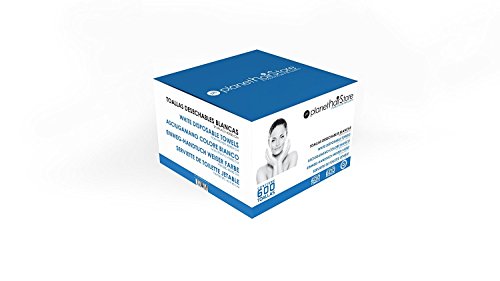 Toallas Desechables PlanetHair Store® 40x80 Blancas 600 unidades, Spunlace 55 gramos envasadas en paquetes de 25 unidades. Ideal para gimnasios, hospitales, peluquerías caninas, salones de belleza.