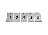 Juego de 5 llaves: números grabados 1, 2, 3, 4 y 5 en la parte delantera.
