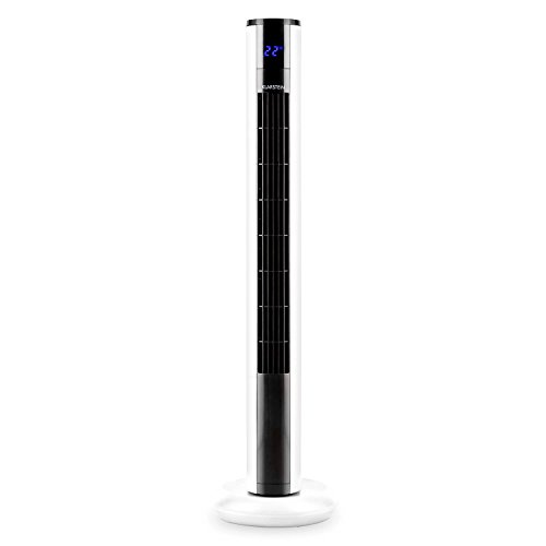 Klarstein • Skyscraper 3G • Standventilator • Turmventilator • Säulenventilator • mit Fernbedienung • leise • Abschalt-Timer • 3 Geschwindigkeiten • zuschaltbare Oszillation • Staubfilter • Touch-Bedienpanel • 50 Watt Leistung • Turmdesign • weiß - 2