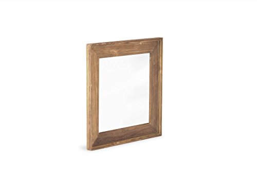 massivum Spiegel Caracas 60x60x3 cm Teak natur gebeizt