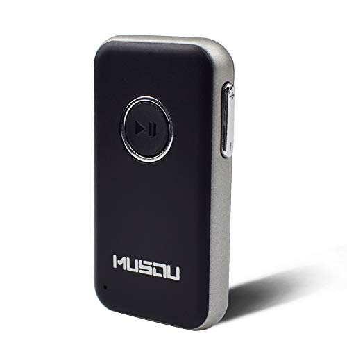 Ricevitore Bluetooth Musou 4.1 Ricevitore Musicale Adattatore Jack audio da 3,5 mm per la Casa e Sistema stereo per auto e altoparlante supporto Chiamate in Vivavoce.