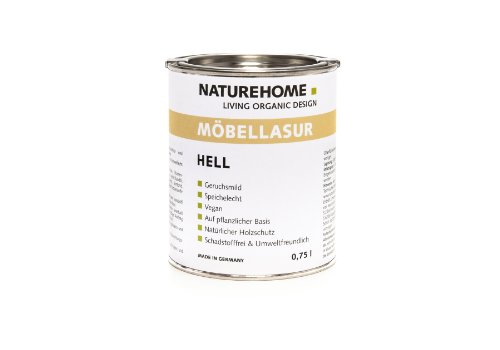 NATUREHOME Möbellasur Natur Hell 750 ml Holzlasur Pflanzlich Umweltfreundlich Bio - 2