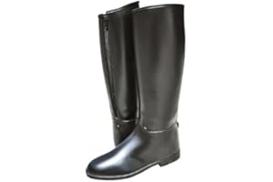HKM 4501 - Botas de equitación para niños, con cremallera, impermeables, 35