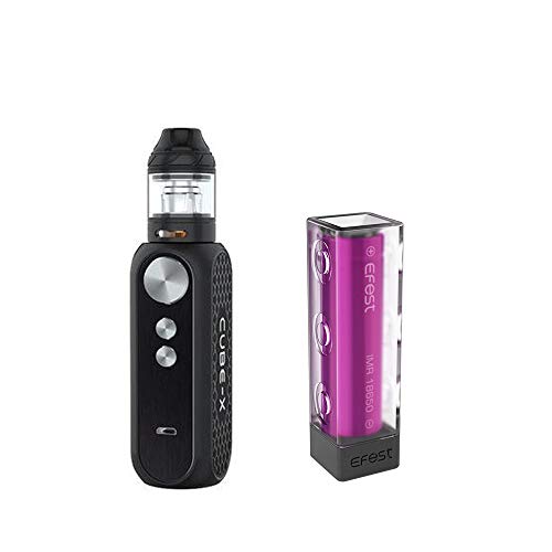 OBS Cube X 80W VW Kit with Cube X Mesh Tank (Black) with Efest 1X 3000 mah Battery No Nicotine