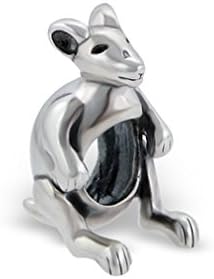 Liara Kangaroo Plain Bead 925 Sterling Silver. Polished And Nickel Free