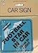 BEAUTIFUL BEGINNINGS Blue Car Signs