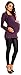 Zeta Ville Women's Maternity Stretch Warm Knit Bodycon Tunic Bolero Neck - 402c (Purple, UK 8/10)