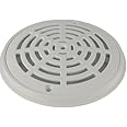 White Main Drain Suction Cover Plate for In-Ground Swimming Pools