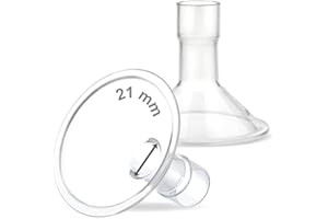 Maymom Myfit Boucliers de 21 mm ; compatibles avec tire-lait Medela - Personalfit, Freestyle, Harmony, Maxi, Freestyle Flex ; se connecte à un connecteur largeur/étroit, 2 pièces.