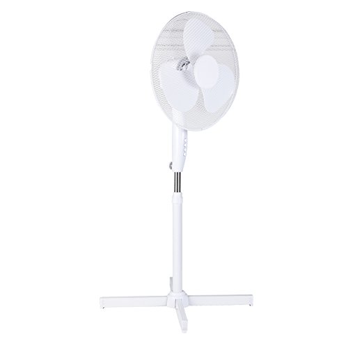 Standventilator mit Schwenkfunktion 3 Geschwindigkeiten und Oszillation der Ventilator hat einen Ø von 40 cm bis 125cm höhenverstellbar