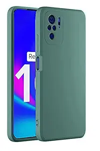 Winble Back Cover For Redmi Note 10/ Note 10s ( Silicone|Green )