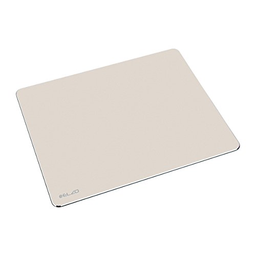 Elzo Gaming Aluminium Mauspad Aluminium-Mausunterlage Gaming Mouse Mat Mausmatte mit Anti-Skid Lederbasis 25 x 20 x 0.3cm (L, Golden)