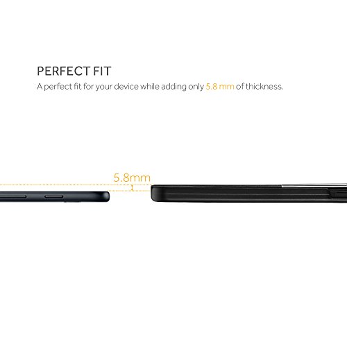 EasyAcc Samsung Galaxy Tab S3 T820/ T825 Hülle Cover mit Standfunktion / Automatische Sleep Wake Funktion PU Leder hüllen für Samsung Galaxy Tab S3 (9,68 Zoll) Smart Cover (Dunkelgrau, Kunstleder, Ultra) - 4