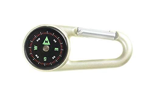 LAGERRÃ„UMUNG! Huntington CTC-01 Karabinerhaken-Kompass und Thermometer, professionell flüssigkeitsgedämpfte Anzeige im Metallgehäuse (DC27T2 DE) - 5