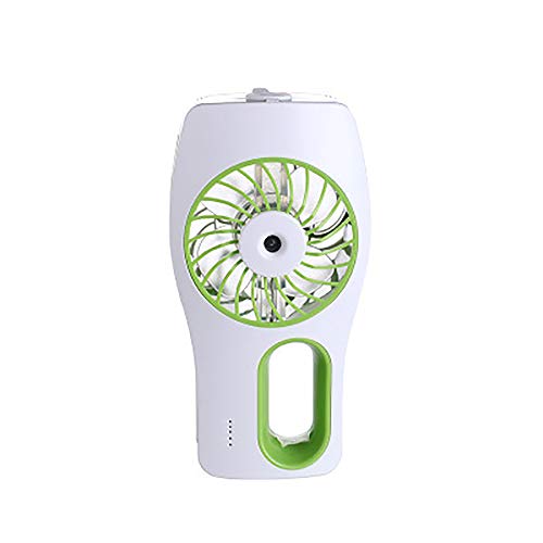 Preisvergleich Produktbild LWPCP USB Mini Beauty Spray Fan Feuchtigkeitsspendende Luftbefeuchter Tragbare Wiederaufladbare Fan(2PCS),Green