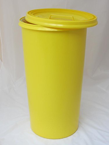Gelber Sack – Tonne gelb mit gelbem Deckel – Müllsackständer – Müllständer – Mülleimer – Wertstoffständer – 60 l - 2