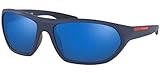 MATTE BLUE/BLUE Prada Linea Rossa 0PS 18US Gafas de sol, Matte Blue, 65 para Hombre