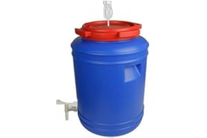 ‎LILAWELT24 50L Gärfass Maischefass Weinfass kompletter Gärbehälter Gärbottich Getränkefass