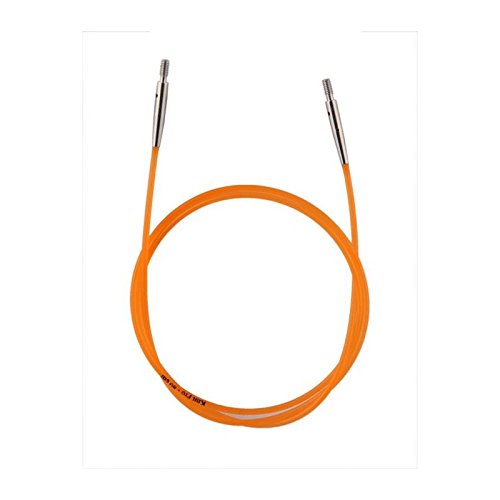 Neuheit !!! Knit Pro Seile + Endkappen+ Schlüssel, Farbe orange = 80 cm Länge