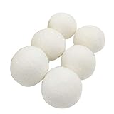 Tamaño ( Dia ): Approx.7cm Secadora Bolas 6pzas No Tóxico para Dji Bujía para Dji Mavic pro Tejido Lana Suavizante Natural sin Aditivos Puro Reutilizable - Blanco, free size