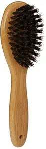 Alcott Bamboo Groom Oval Bristle Brush w/Natural Boar Small