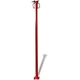 vidaXL Heavy-duty Steel Acrow Prop - Adjustable Height Building Support Beam (166-280 cm), Robust & Durable with 300kg Load Capacity - Red