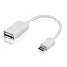 Produktbild Storite Micro USB OTG Weiß Kabel kompatibel mit Samsung, Micromax, Sony, Blackberry, LG, Nokia, Palm, Sanyo Mobile – Connect Stick, Maus, Tastatur, um Mobiles & Tablets