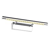 Der Winkel 180 Grad ist einstellbar und hat keine Lockerheit, Wasserdicht: IP65(spritzwassergeschützt, gegen den Dampf im Bad schützen)