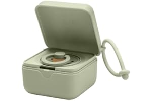 BIBS Schnuller Box mit Gummiband. Sterilisator Box für Schnuller. 100% BPA Freies Material. Sage