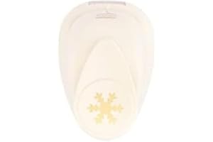 Vaessen Creative Craft Paper Punch - Snowflake - 9 x 10 mm - Circle Cutter for Crafting and Card Making