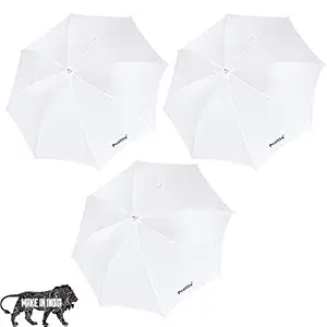 Prolite Studio Standard Umbrella Diffuser (18-inch) for Photography Speedlite Flash, Continuous Light (Sungun, Porta) Videography (Pack of 3)