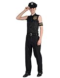 100% Poliéster Generique - Disfraz de policía Sexy Hombre XL