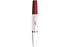 Maybelline New York Make-Up Superstay 24h Color Liquid Lipstick Cherry Pie/błyszcząca ciemnoczerwona z trwałością 24 godziny, 1 x 5 g