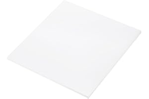Rebower 152x152x2mm UHMW Polyethylene Sheets Ultra High Molecular Weight White Plastic Sheet [for Home, Industrial]