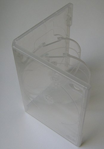 Kronenberg24 Profi DVD Hüllen 6fach 15mm transparent – 10 Stück - 3