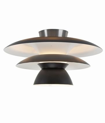 Preisvergleich Produktbild BELID Deckenleuchte DA VINCI Weiß / Schwarz 1x max.60W E27