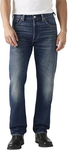 Levi's Uomo 501 Original Fit Jeans, On The Borderline, 32W / 32L