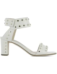 Jimmy Choo Mujer VETO65WXWCHALKGOLD Blanco Cuero Sandalias