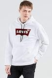 Levi's Blanco Oversized Varsity Batwing Pullover Hoodie.