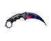 Produktbild Karambit Elite - Black Pearl -- Real CSGO Knife Skin Counter Strike Global Offensive - FadeCase