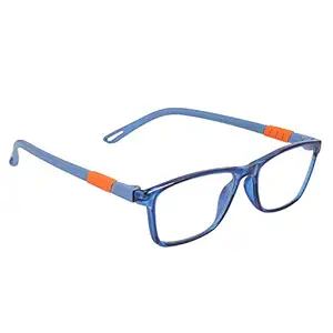 Optify Kids Blueray Block UV Protected Bluecut Computer Glasses for 4-12 Years Black Blue