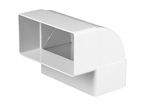 Kniestück 55x110mm Flach-Kanal eckig Kanalbogen 90° senkrecht Abluft Luftkanal, Awenta