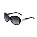 New Fashion Full Frame Beautiful Sunglasses for Women Black